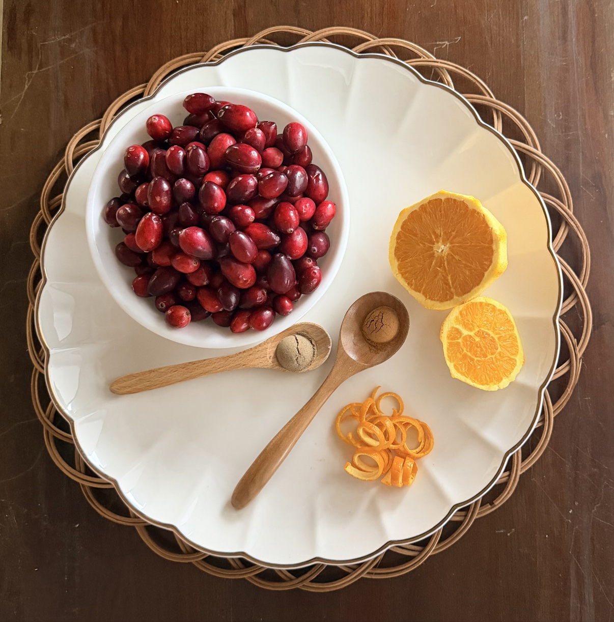 Cardamom Cranberry Sauce ingredients