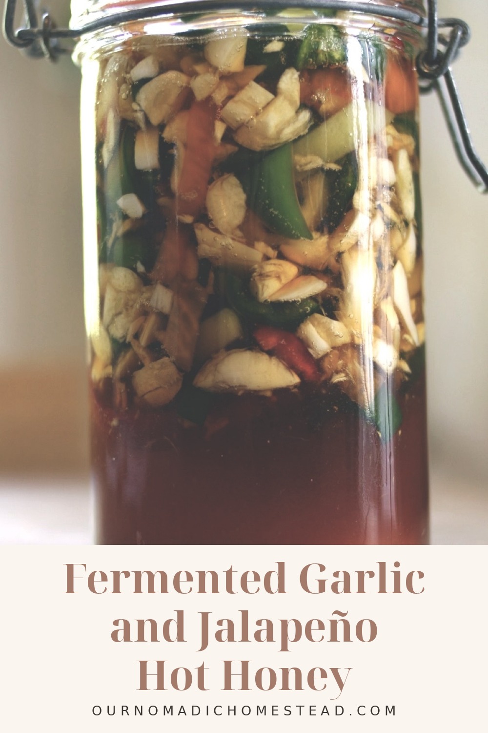 Fermented Garlic and Jalapeño Hot Honey